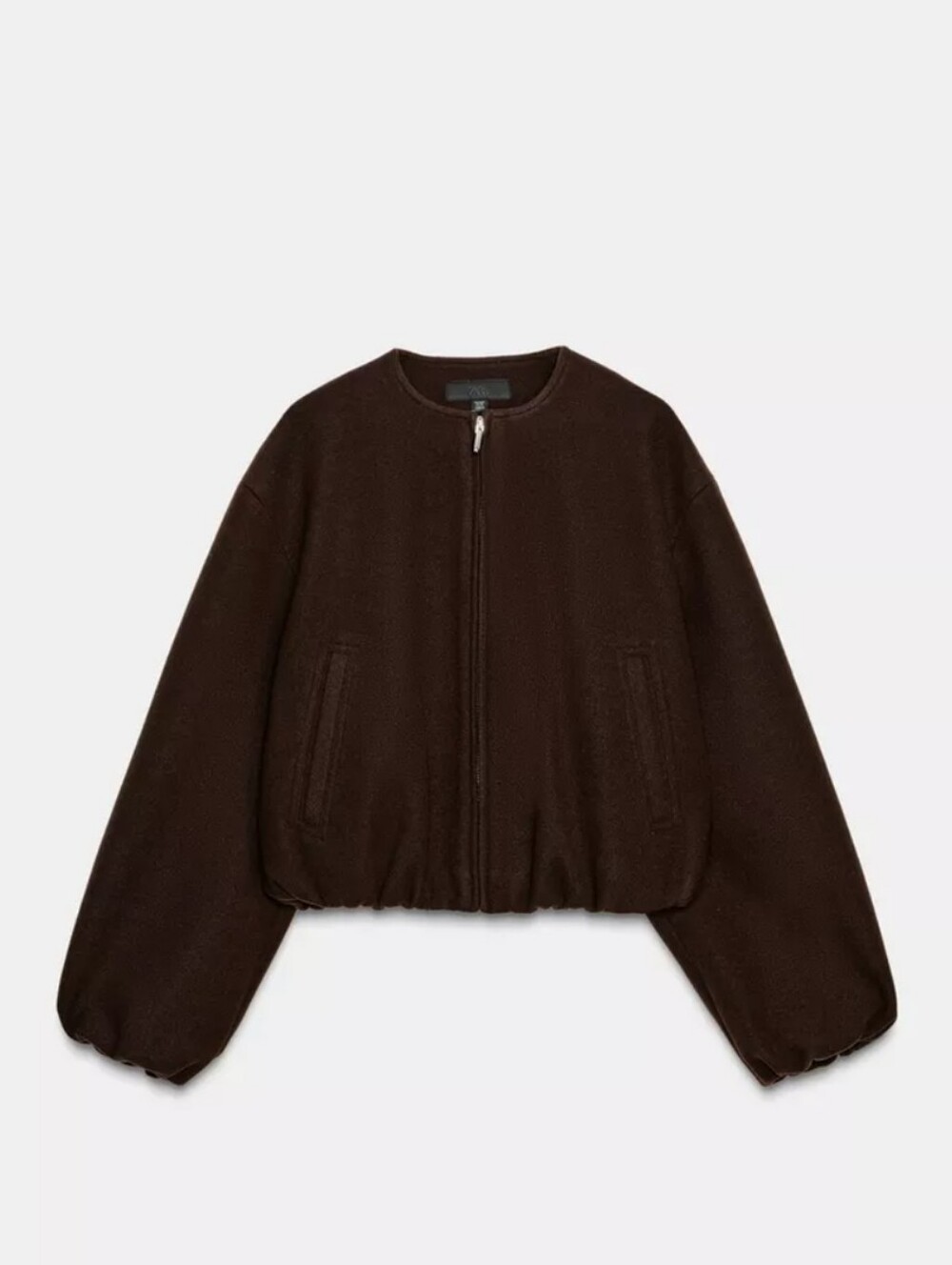NWT Zara Soft Bomber Jacket, Brown